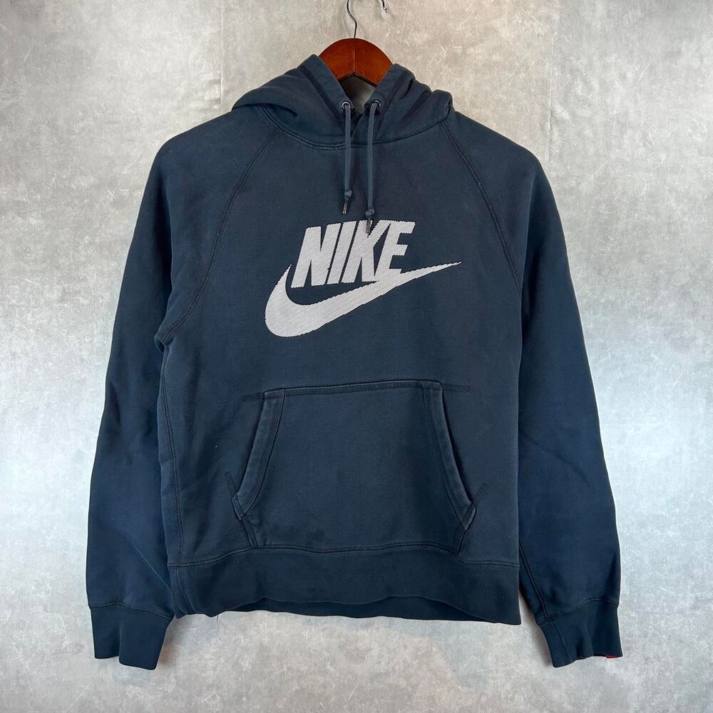 Nike Men's Black and Navy Hoodie